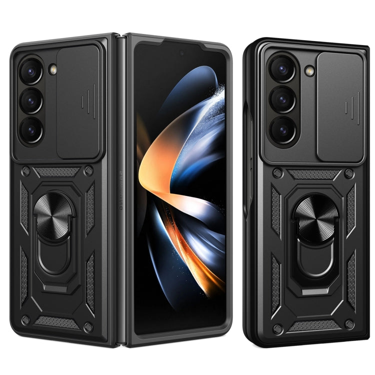 Sliding Camera Cover Design TPU+PC Phone Case - For Samsung Galaxy Z Fold7 / Fold6 / Fold5