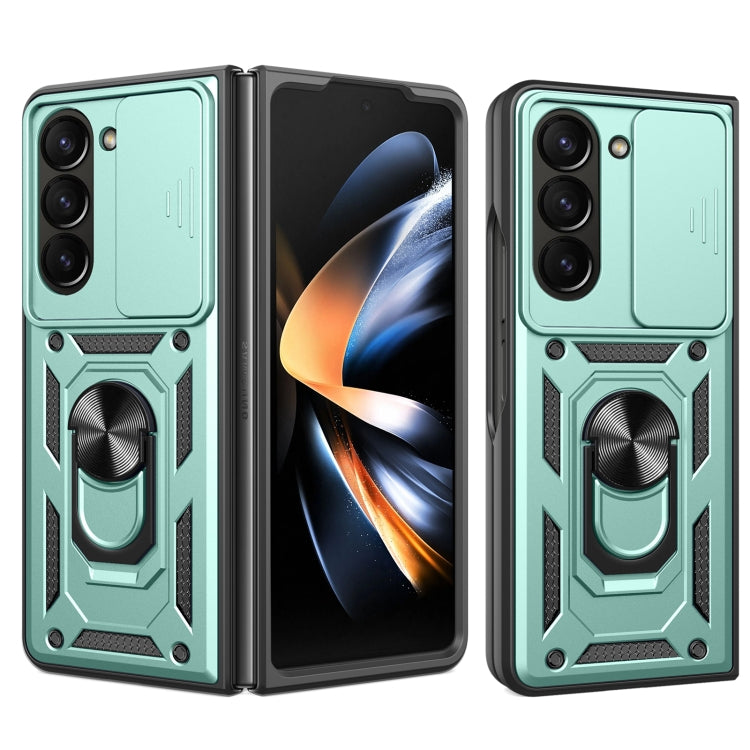 Sliding Camera Cover Design TPU+PC Phone Case - For Samsung Galaxy Z Fold7 / Fold6 / Fold5