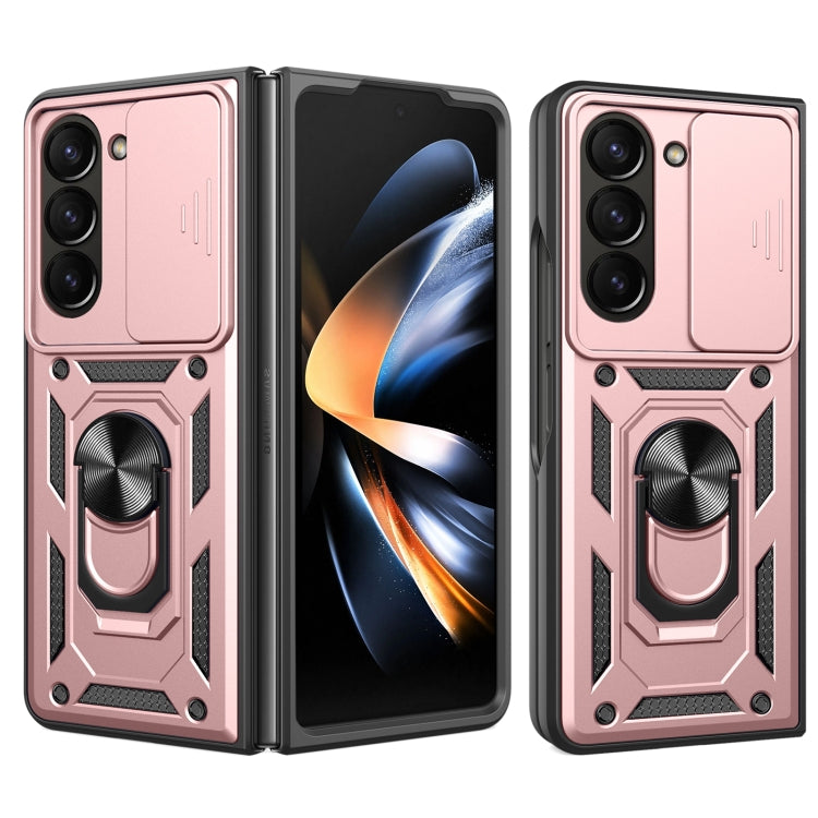 Sliding Camera Cover Design TPU+PC Phone Case - For Samsung Galaxy Z Fold7 / Fold6 / Fold5