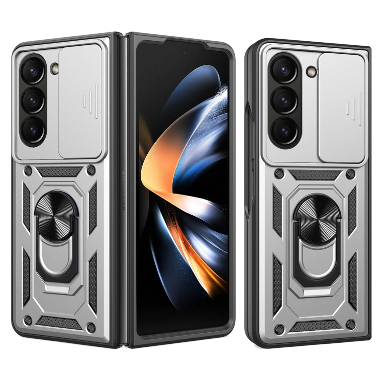 Sliding Camera Cover Design TPU+PC Phone Case - For Samsung Galaxy Z Fold7 / Fold6 / Fold5