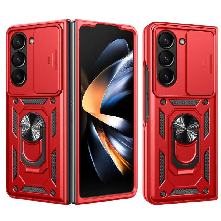 Sliding Camera Cover Design TPU+PC Phone Case - For Samsung Galaxy Z Fold7 / Fold6 / Fold5