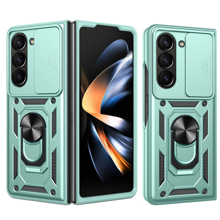 Sliding Camera Cover Design TPU+PC Phone Case - For Samsung Galaxy Z Fold7 / Fold6 / Fold5