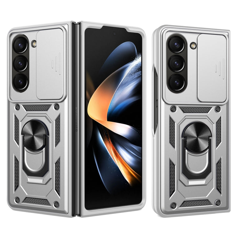 Sliding Camera Cover Design TPU+PC Phone Case - For Samsung Galaxy Z Fold7 / Fold6 / Fold5