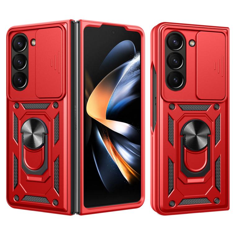 Sliding Camera Cover Design TPU+PC Phone Case - For Samsung Galaxy Z Fold7 / Fold6 / Fold5