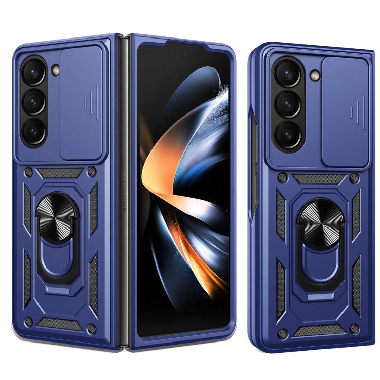 Sliding Camera Cover Design TPU+PC Phone Case - For Samsung Galaxy Z Fold7 / Fold6 / Fold5