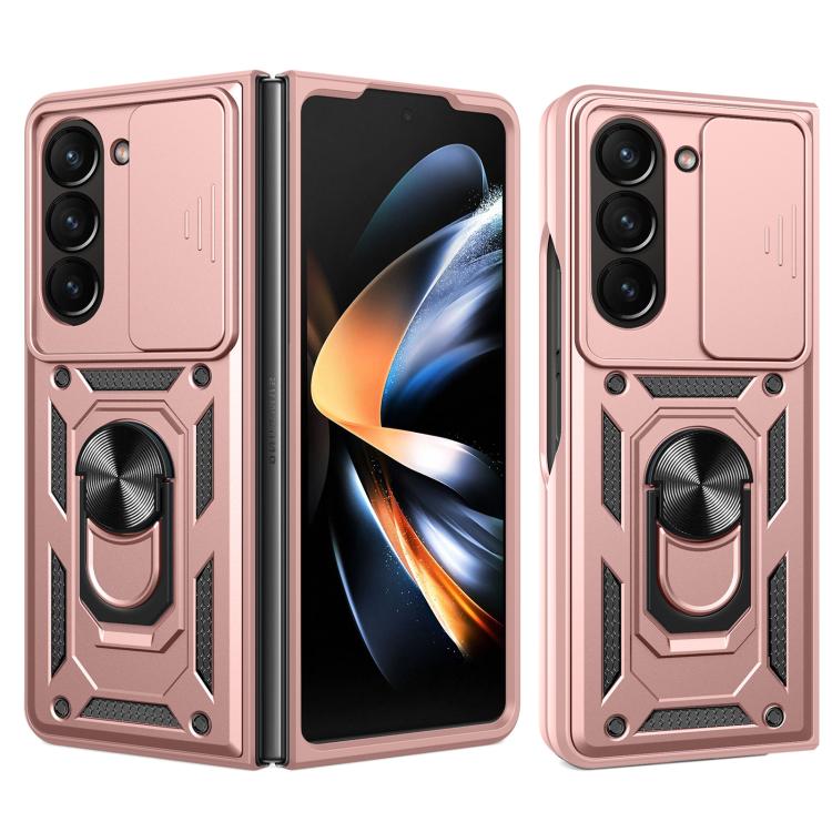 Sliding Camera Cover Design TPU+PC Phone Case - For Samsung Galaxy Z Fold7 / Fold6 / Fold5