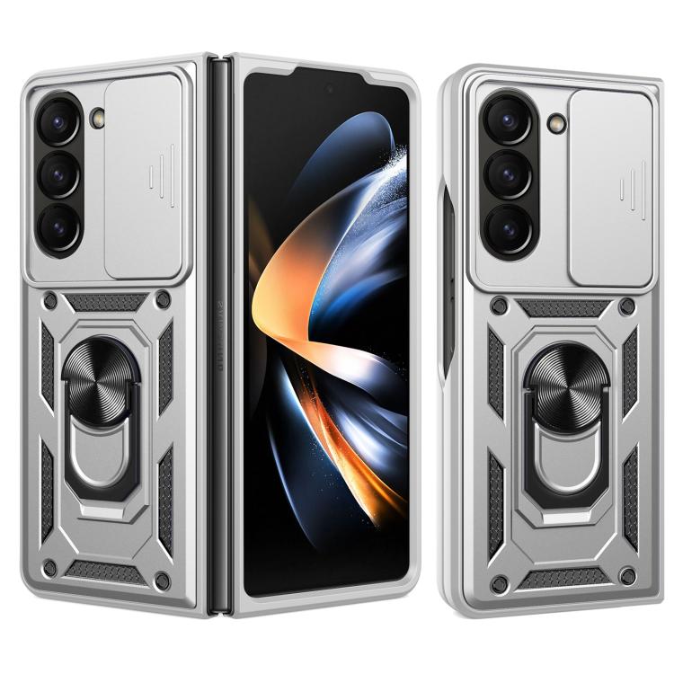 Sliding Camera Cover Design TPU+PC Phone Case - For Samsung Galaxy Z Fold7 / Fold6 / Fold5