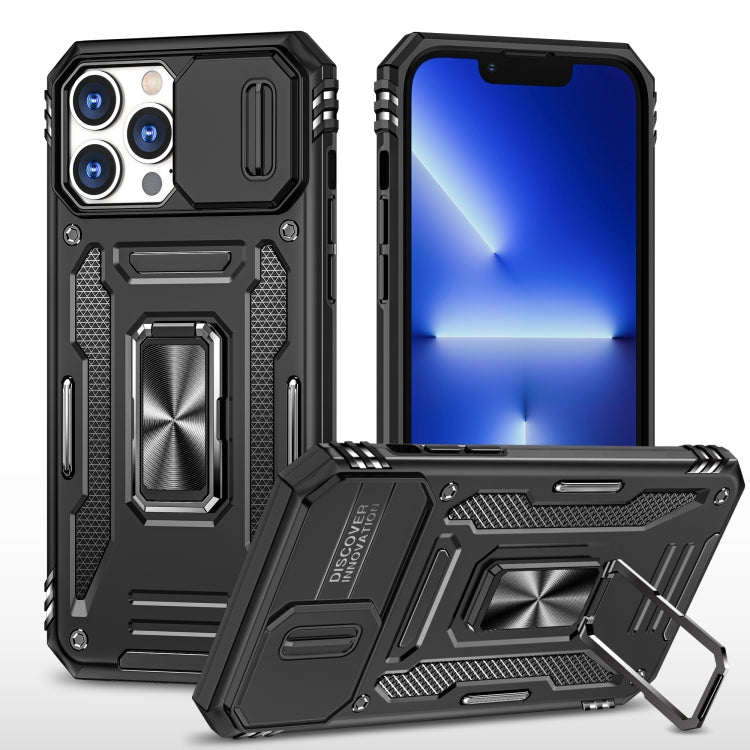 Armor PC + TPU Camera Shield Phone Case - For iPhone 15 Pro / 15 Pro Max / 15 Plus