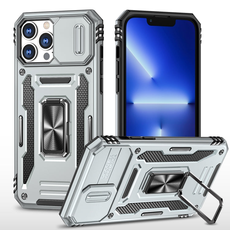 Armor PC + TPU Camera Shield Phone Case - For iPhone 15 Pro / 15 Pro Max / 15 Plus
