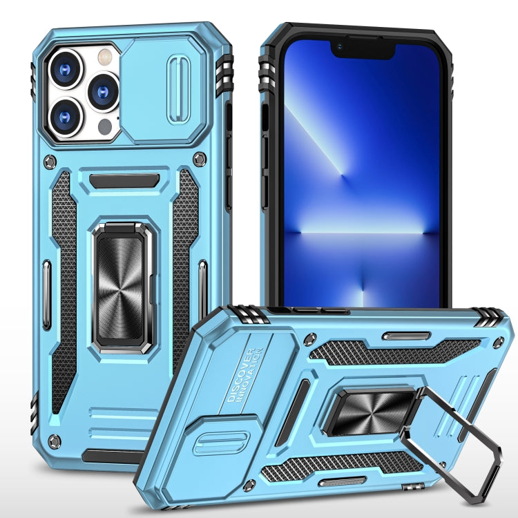 Armor PC + TPU Camera Shield Phone Case - For iPhone 15 Pro / 15 Pro Max / 15 Plus