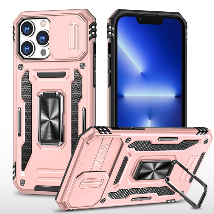 Armor PC + TPU Camera Shield Phone Case - For iPhone 15 Pro / 15 Pro Max / 15 Plus
