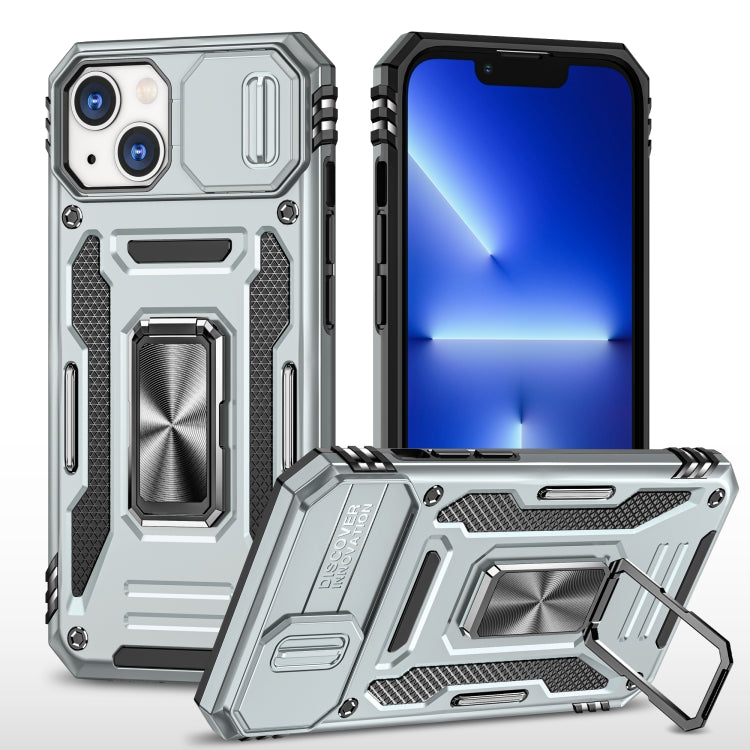 Armor PC + TPU Camera Shield Phone Case - For iPhone 15