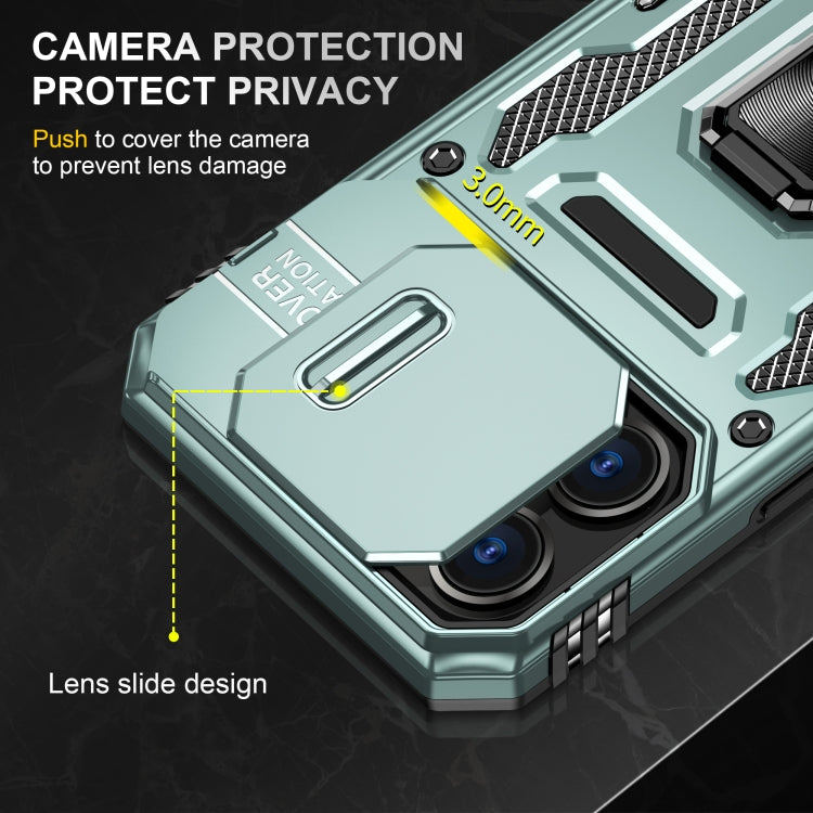 Armor PC + TPU Camera Shield Phone Case - For iPhone 16 Pro / 16 Plus / 16