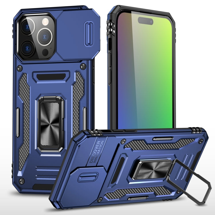 Armor PC + TPU Camera Shield Phone Case - For iPhone 16 Pro / 16 Plus / 16