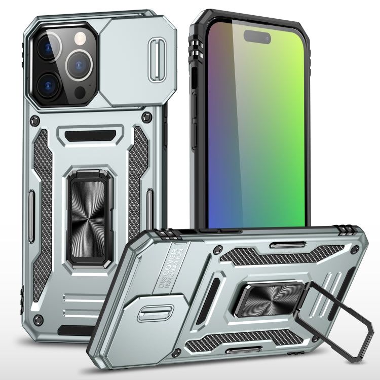 Armor PC + TPU Camera Shield Phone Case - For iPhone 16 Pro / 16 Plus / 16