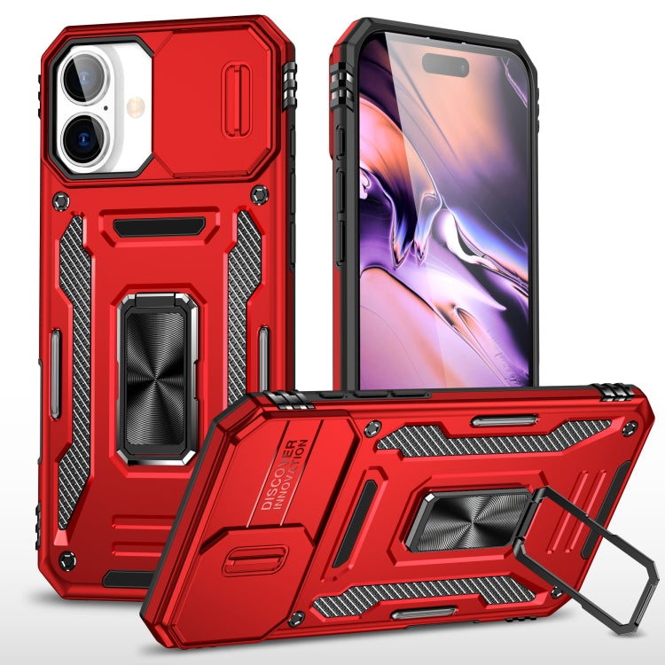 Armor PC + TPU Camera Shield Phone Case - For iPhone 16 Pro / 16 Plus / 16