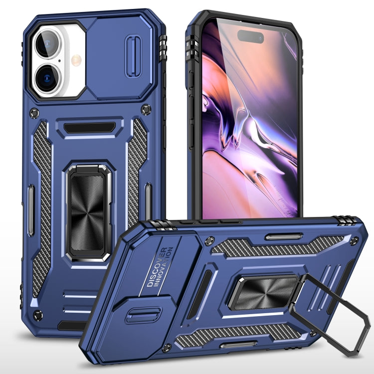 Armor PC + TPU Camera Shield Phone Case - For iPhone 16 Pro / 16 Plus / 16