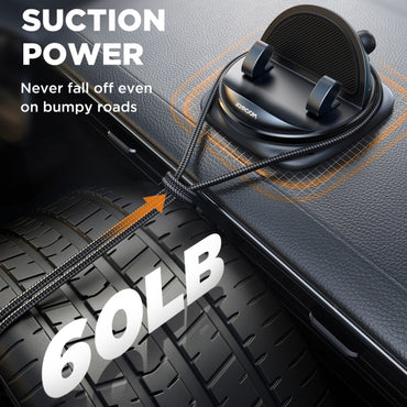 JOYROOM JR-ZS354 Black 360 Degrees Rotatable Dashboard Car Phone Holder - MosAccessories.co.uk