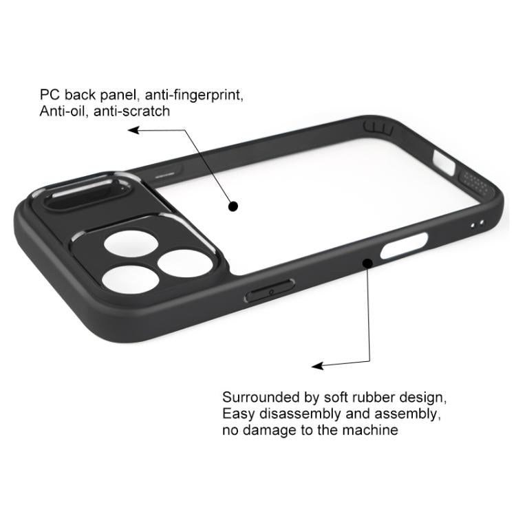 Frosted TPU + Transparent PC Phone Case For iPhones