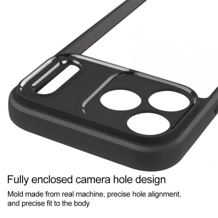 Frosted TPU + Transparent PC Phone Case For iPhones