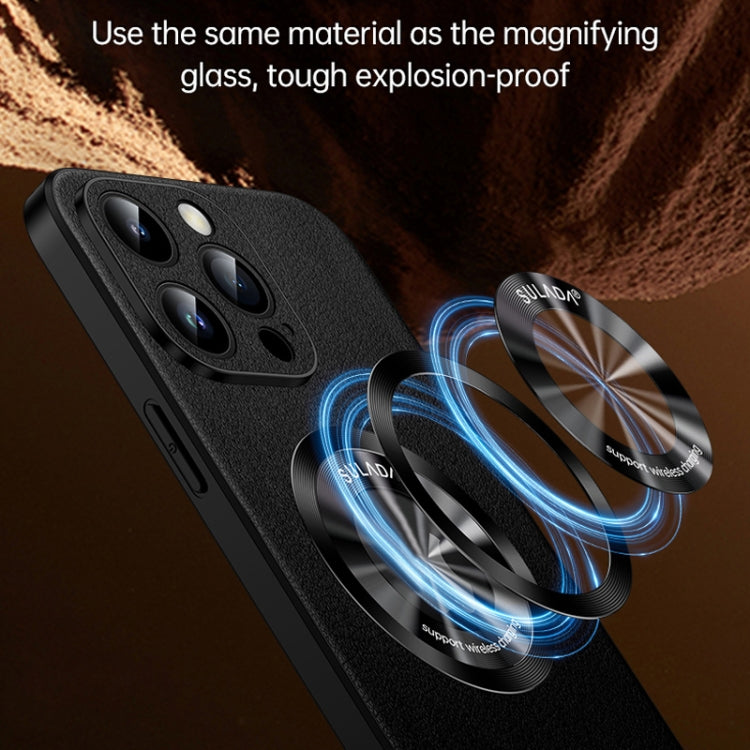 Sulada Zhenpi Series Leather MagSafe Magnetic Phone Case - For iPhone 14 Plus - mosaccessories