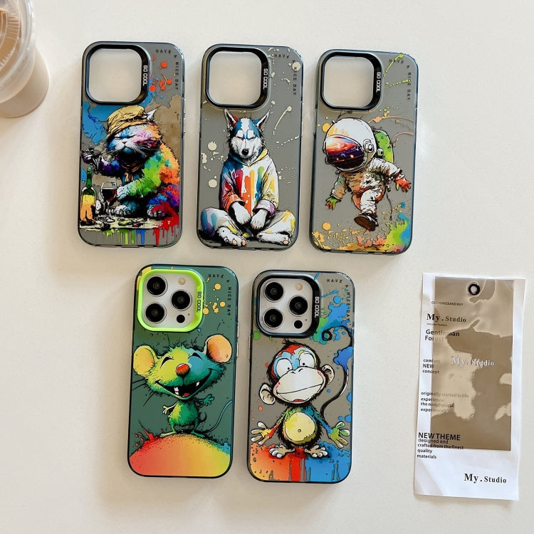 Animal Pattern Oil Painting Series PC + TPU Phone Case for iPhone 12 / 12 Pro / 12 Pro Max - Mos Accessories