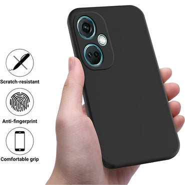 Pure Colour Liquid Silicone Shockproof Phone Case - For OnePlus Nord CE3 / Nord N300
