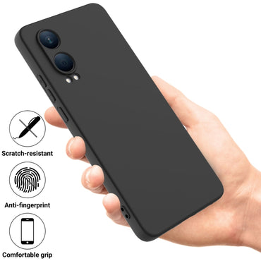 Pure Colour Liquid Silicone Shockproof Phone Case - For OnePlus Nord CE3 / Nord N300