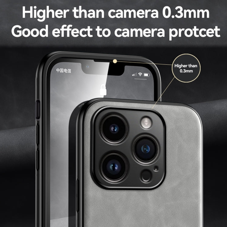 Skin Feel Magnetic Leather Back Phone Case - iPhone 15 Plus - mosaccessories