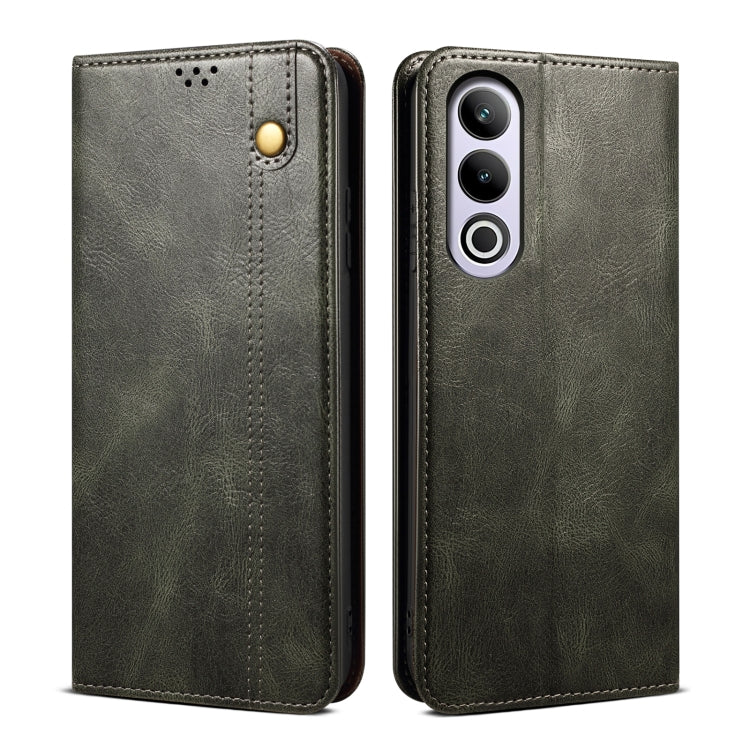 Oil Wax Crazy Horse Texture PU Leather Phone Case - For OnePlus 13T / 13 / 4 / Ace 3 Pro / Ace 3V / Nord CE4