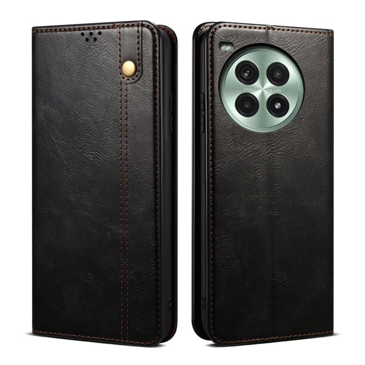 Oil Wax Crazy Horse Texture PU Leather Phone Case - For OnePlus 13T / 13 / 4 / Ace 3 Pro / Ace 3V / Nord CE4