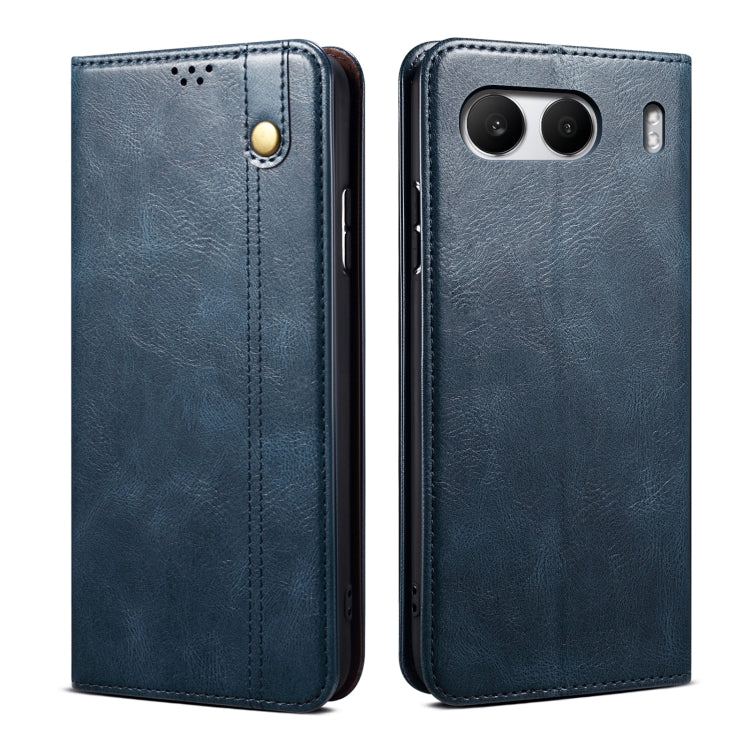 Oil Wax Crazy Horse Texture PU Leather Phone Case - For OnePlus 13T / 13 / 4 / Ace 3 Pro / Ace 3V / Nord CE4