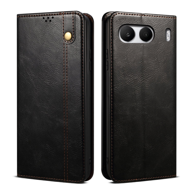 Oil Wax Crazy Horse Texture PU Leather Phone Case - For OnePlus 13T / 13 / 4 / Ace 3 Pro / Ace 3V / Nord CE4