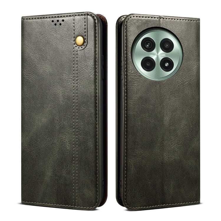 Oil Wax Crazy Horse Texture PU Leather Phone Case - For OnePlus 13T / 13 / 4 / Ace 3 Pro / Ace 3V / Nord CE4
