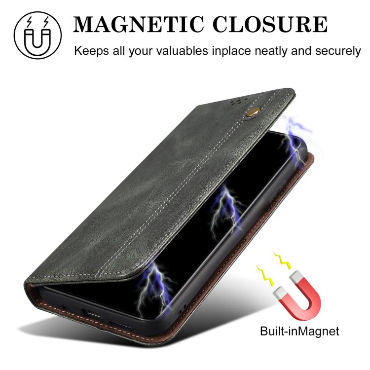 Oil Wax Crazy Horse Texture PU Leather Phone Case - For OnePlus 13T / 13 / 4 / Ace 3 Pro / Ace 3V / Nord CE4