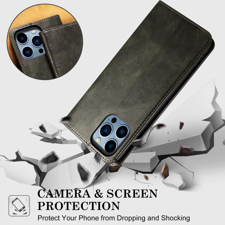 Oil Wax Crazy Horse Texture PU Leather Phone Case - For OnePlus 13T / 13 / 4 / Ace 3 Pro / Ace 3V / Nord CE4