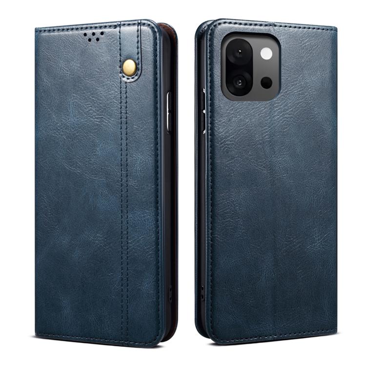 Oil Wax Crazy Horse Texture PU Leather Phone Case - For OnePlus 13T / 13 / 4 / Ace 3 Pro / Ace 3V / Nord CE4