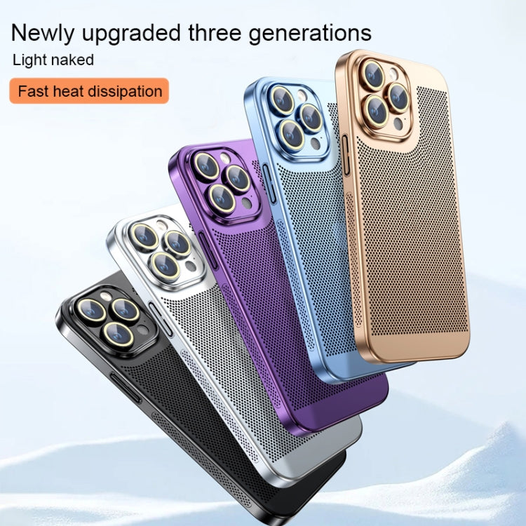 Ice Sense Heat Dissipation Electroplating PC Phone Case - For iPhone 13 Pro Max - mosaccessories