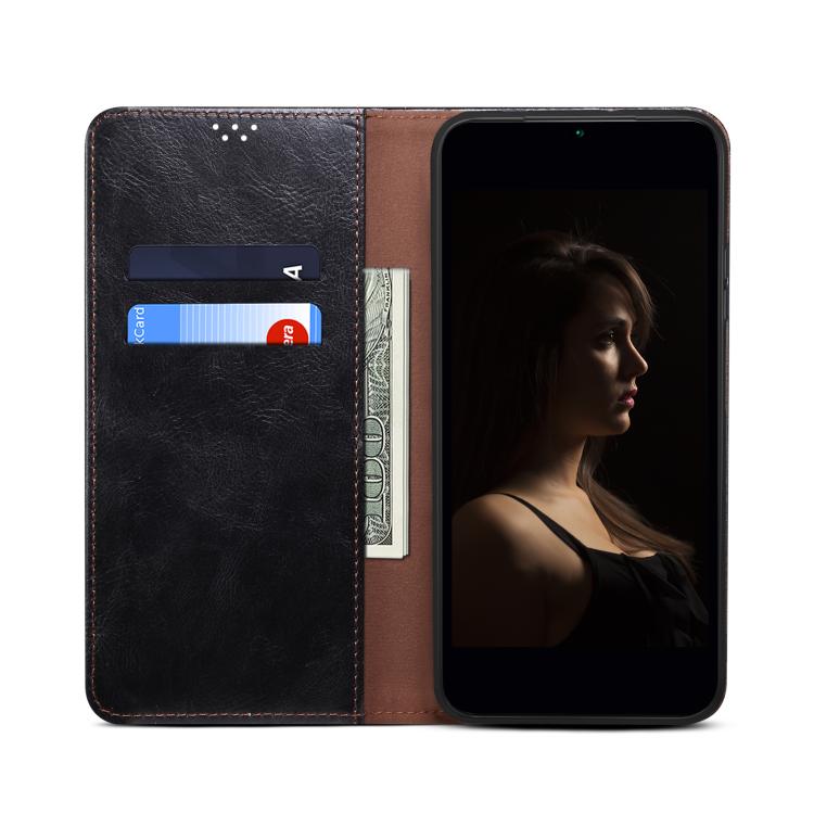 Oil Wax Crazy Horse Texture PU Leather Phone Case - For Nothing Phones
