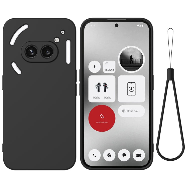 Pure Colour Liquid Silicone Shockproof Phone Case - For Nothing Phones