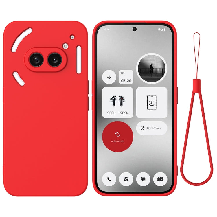 Solid Colour Liquid Silicone Phone Case - For Nothing Phone (2) / (2a)