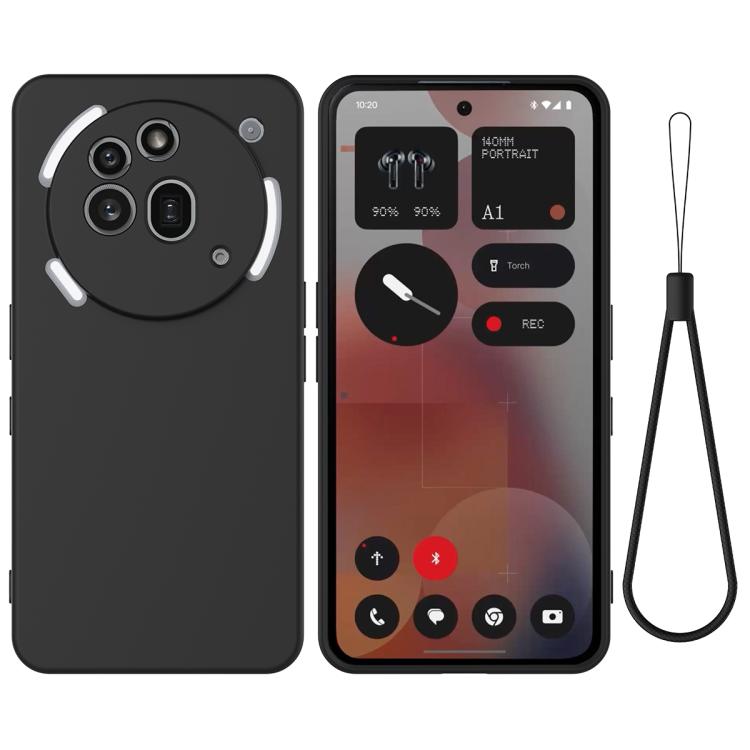 Pure Colour Liquid Silicone Shockproof Phone Case - For Nothing Phones