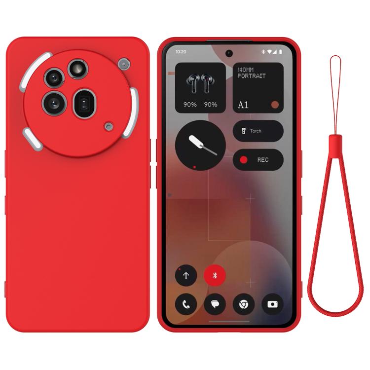 Pure Colour Liquid Silicone Shockproof Phone Case - For Nothing Phones