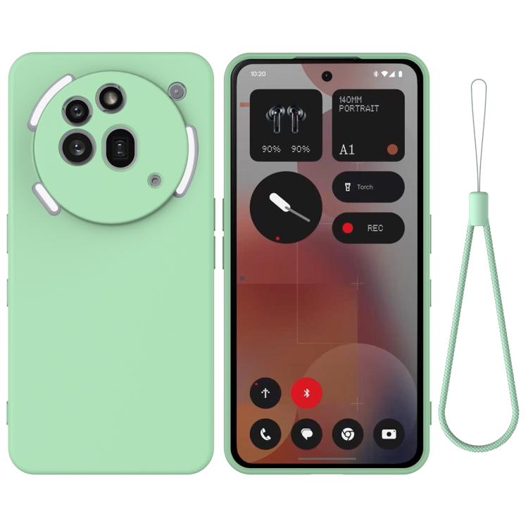 Pure Colour Liquid Silicone Shockproof Phone Case - For Nothing Phones
