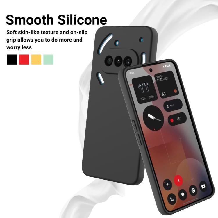 Pure Colour Liquid Silicone Shockproof Phone Case - For Nothing Phones