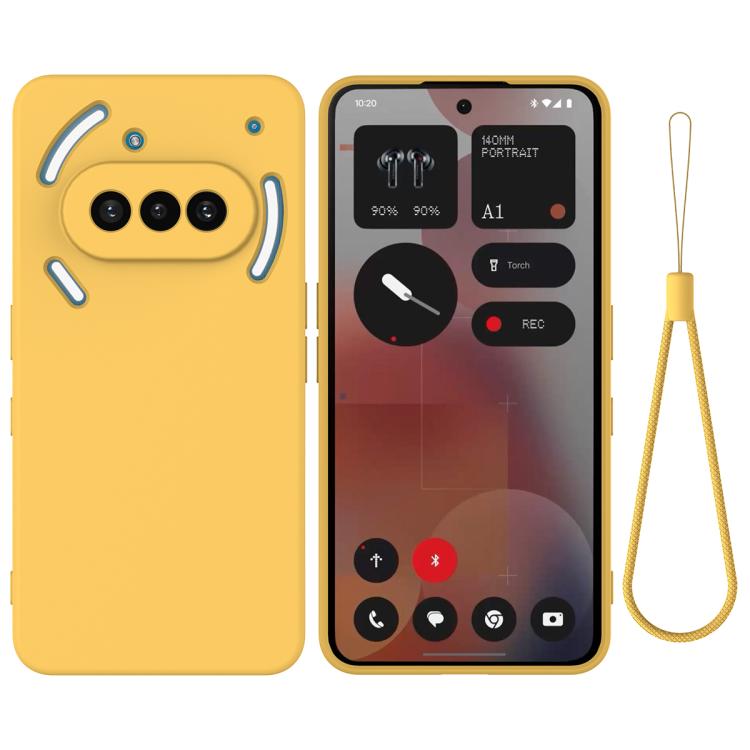 Pure Colour Liquid Silicone Shockproof Phone Case - For Nothing Phones