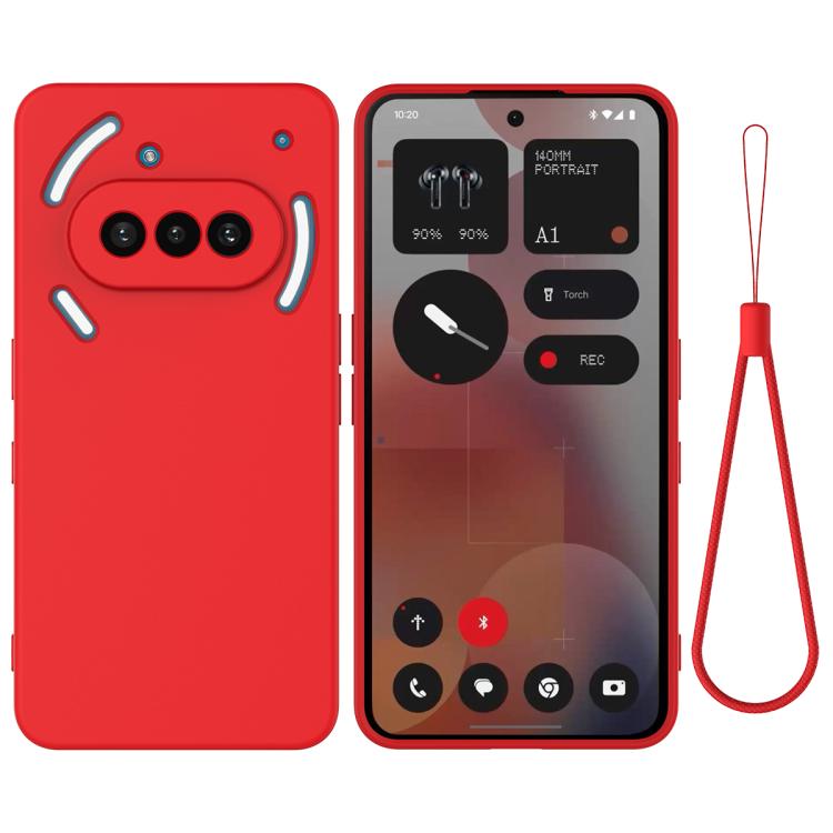 Pure Colour Liquid Silicone Shockproof Phone Case - For Nothing Phones