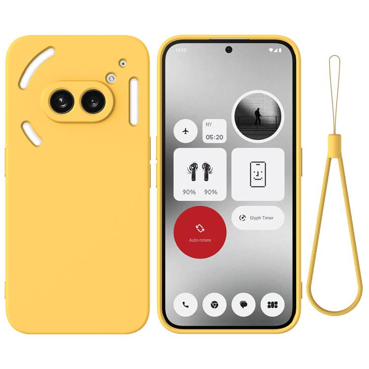 Pure Colour Liquid Silicone Shockproof Phone Case - For Nothing Phones
