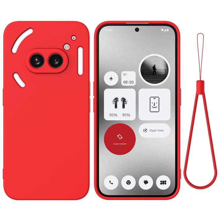 Pure Colour Liquid Silicone Shockproof Phone Case - For Nothing Phones