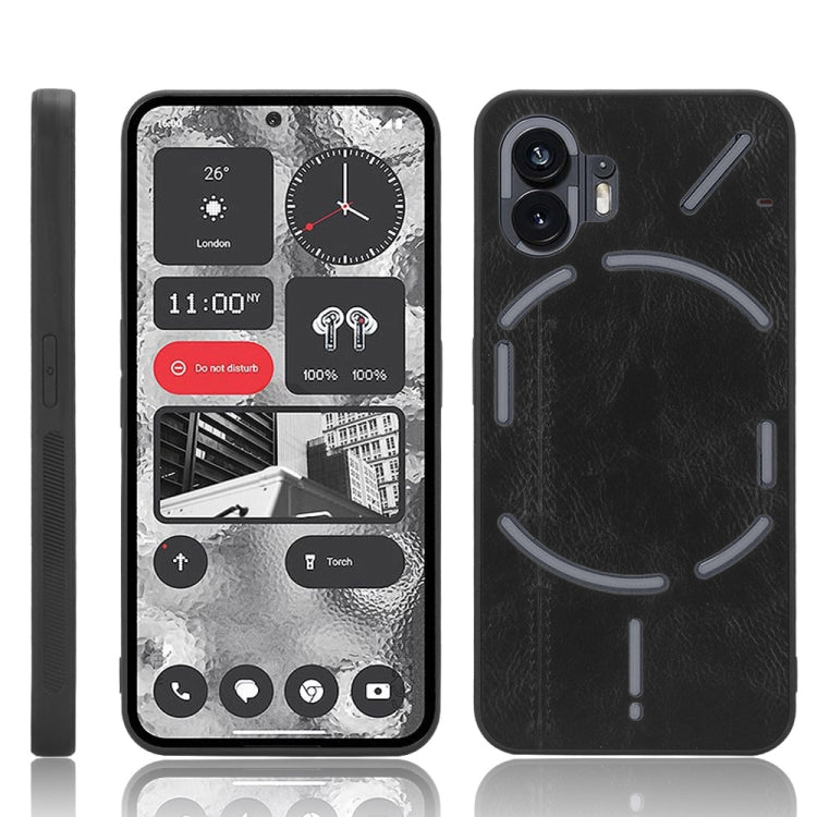 PU Leather Sewing Back Cover Phone Case - For Nothing Phone 2 / 2a / 3a / 3a Pro / CMF Phone 1